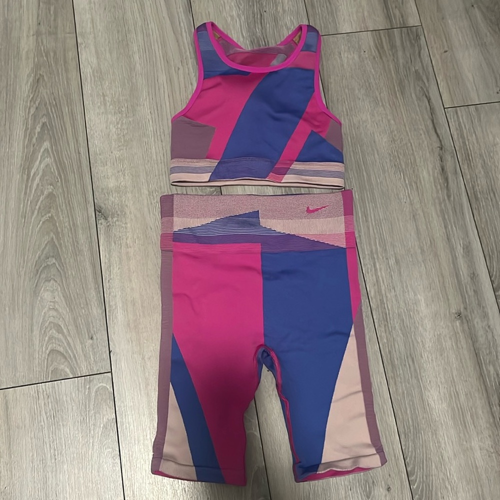 Nike Sports Bra and Shorts Set, size M